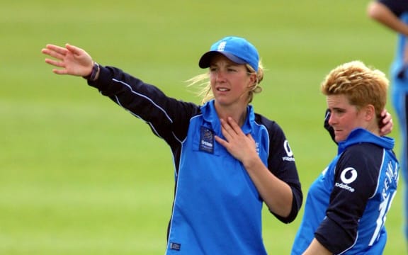 England cricket captain Clare Connor playing in New Zealand in 2000.