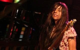 Paz Lenchantin playing bass