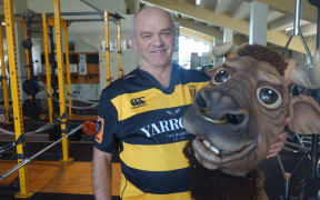 Morris West is hanging up the horns as Ferdinand the mascot for Taranaki Rugby.