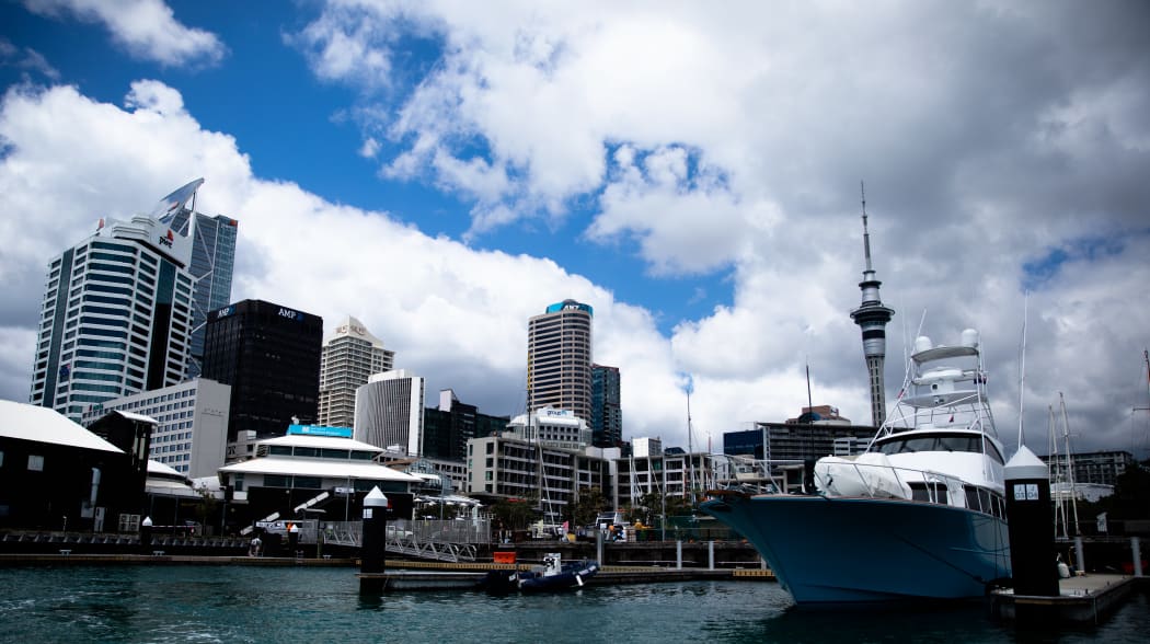 Auckland City's marina during the Covid-19 alert level four lockdown.