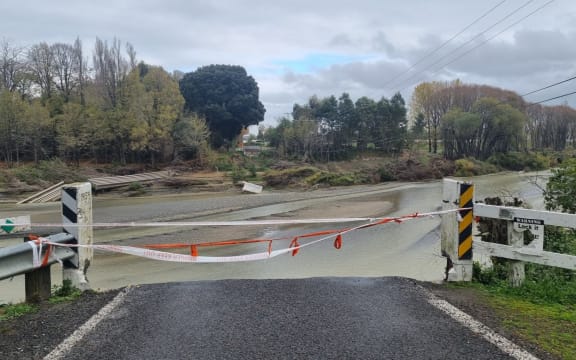 Puketapu bridge in Hawke's Bay - swept away in Cyclone Gabrielle