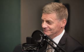 Bill English in the RNZ Auckland studio.