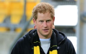 Prince Harry at a Hurricanes game 2015.