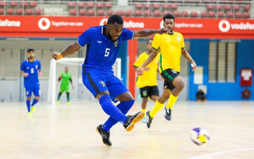 Fiji's Filipe Baravilala during the OFC Futsal Men's Cup 2025, Vanuatu v Fiji, Vodafone Arena, Suva, Fiji, Saturday 20 September 2025.