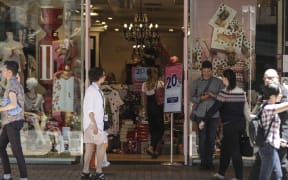 Christmas shopping in Wellington.