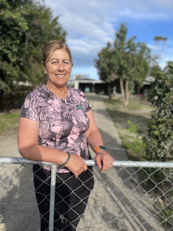 Denise Eaglesome-Karekare’s home north of the river remains damp, thanks to a layer of silt underneath.