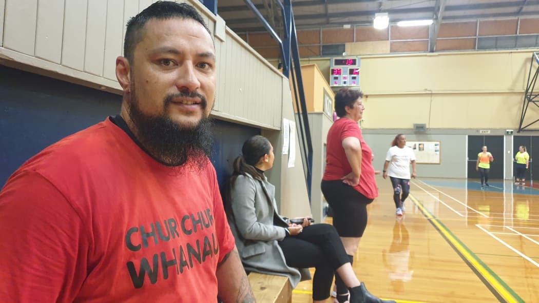 Netballer Dwayne Maraki at the New Zealand Masters Games in Whanganui.