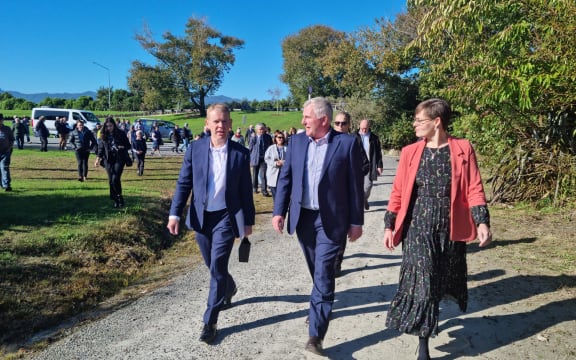 PM Chris Hipkins in Westport for announcement on got funding for flood protection