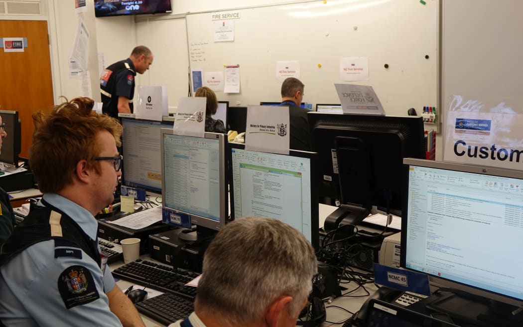 The National Crisis Management Centre in the basement of the Beehive.