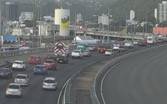 Police were alerted to the crash on the flyover between the Molesworth St on-ramp and the Aotea Quay on-ramp at about 4.20am.