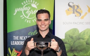 Jack Haddon has won the Pukekohe 2025 Young Grower regional title.