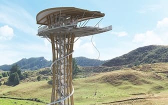 Illustration of proposed adventure tower for Waikato