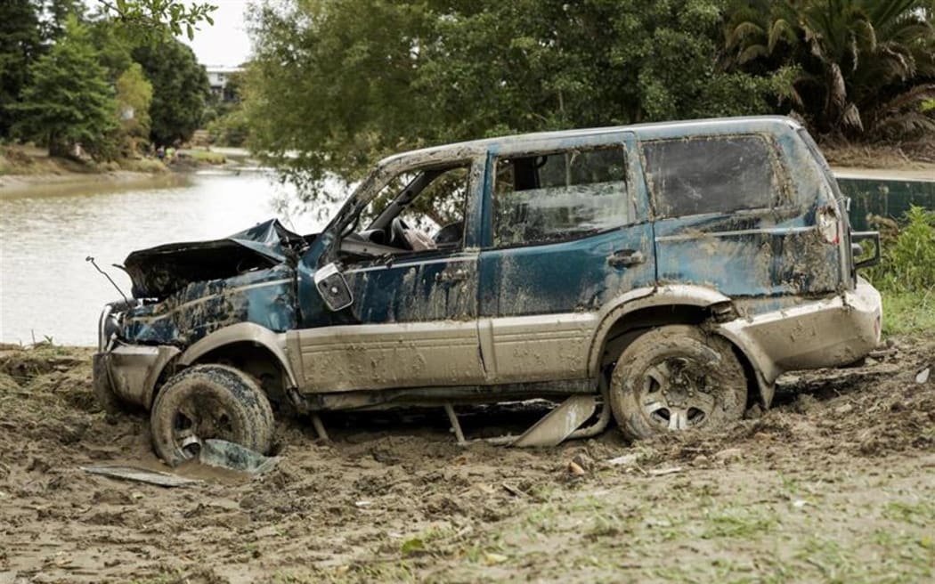 Flood damage around Gisborne
