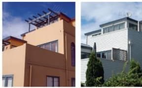 In this project involving a full reclad over a cavity after replacement of rotted framing, the windows were removed, refurbished and reinstalled with head flashings that incorporate a stop-end and a modified reveal.
