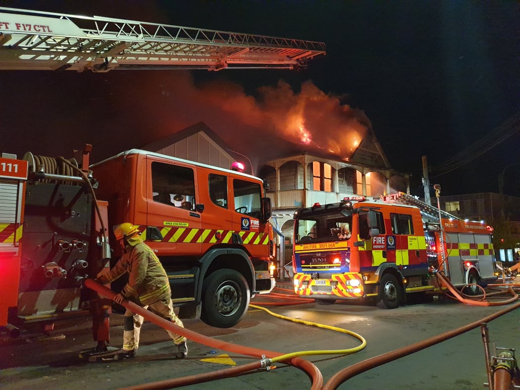 Fire at Abel Smith Street, Wellington.