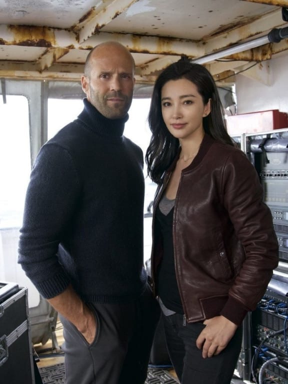 British actor Jason Statham and China's Li Bingbing in the movie "Meg" which was the first to be filmed at the Kumeu facility.
