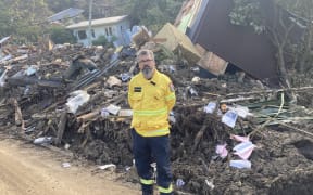 Fire Brigade chief officer Toby Hyman says many have not heard just how badly Cyclone Gabrielle had hit West Auckland's Karekare.