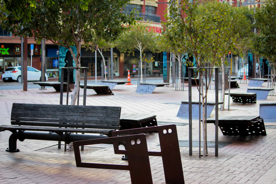 Wellington on the morning of 26 March, on the first day of the nationwide Covid-19 lockdown.