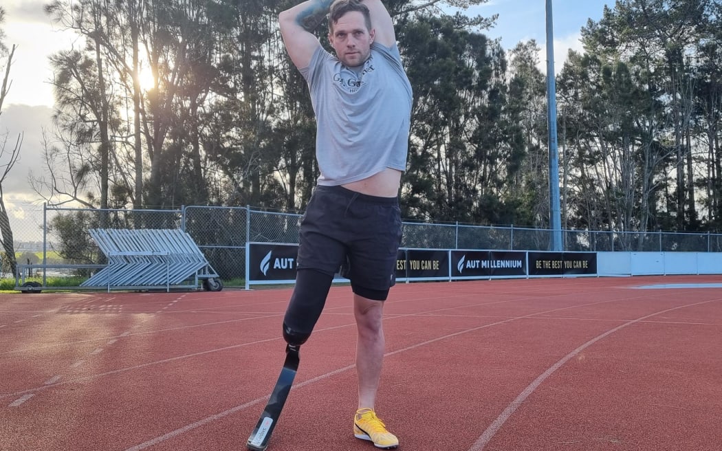 Mitch Joynt lost his lower leg at just 18 years old.