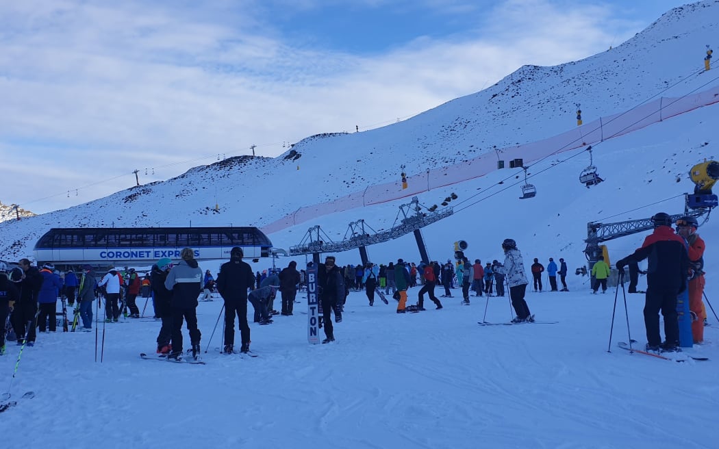 Coronet Peak ski field's first day open on 26 June 2020.