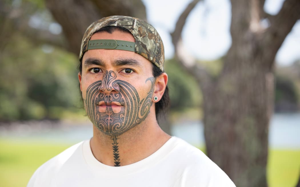 Eru Kapa-Kingi, photographed on the Lower Treaty Grounds at Waitangi, February 2025.