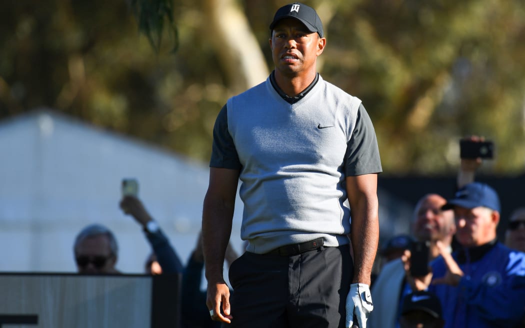 Tiger Woods at the Genesis Open golf tournament