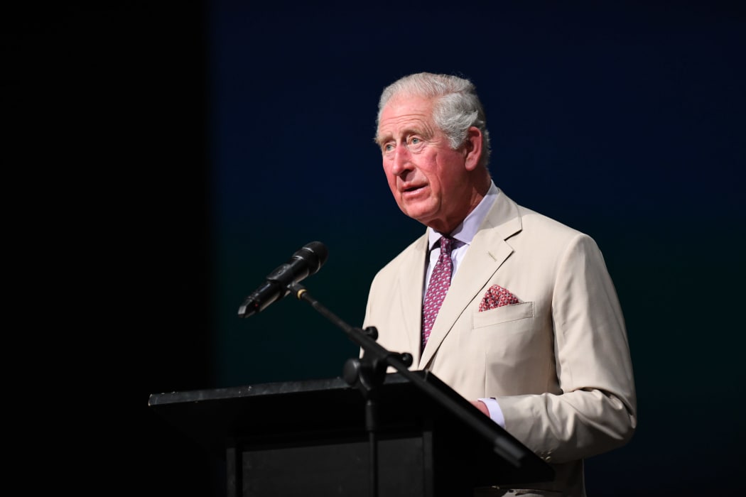 Prince Charles speaking to Cashmere High School students on 22 November 2019.
