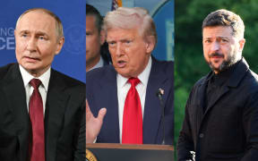 Russian President Vladimir Putin US President Donald Trump and Ukrainian President Volodymyr Zelensky.
