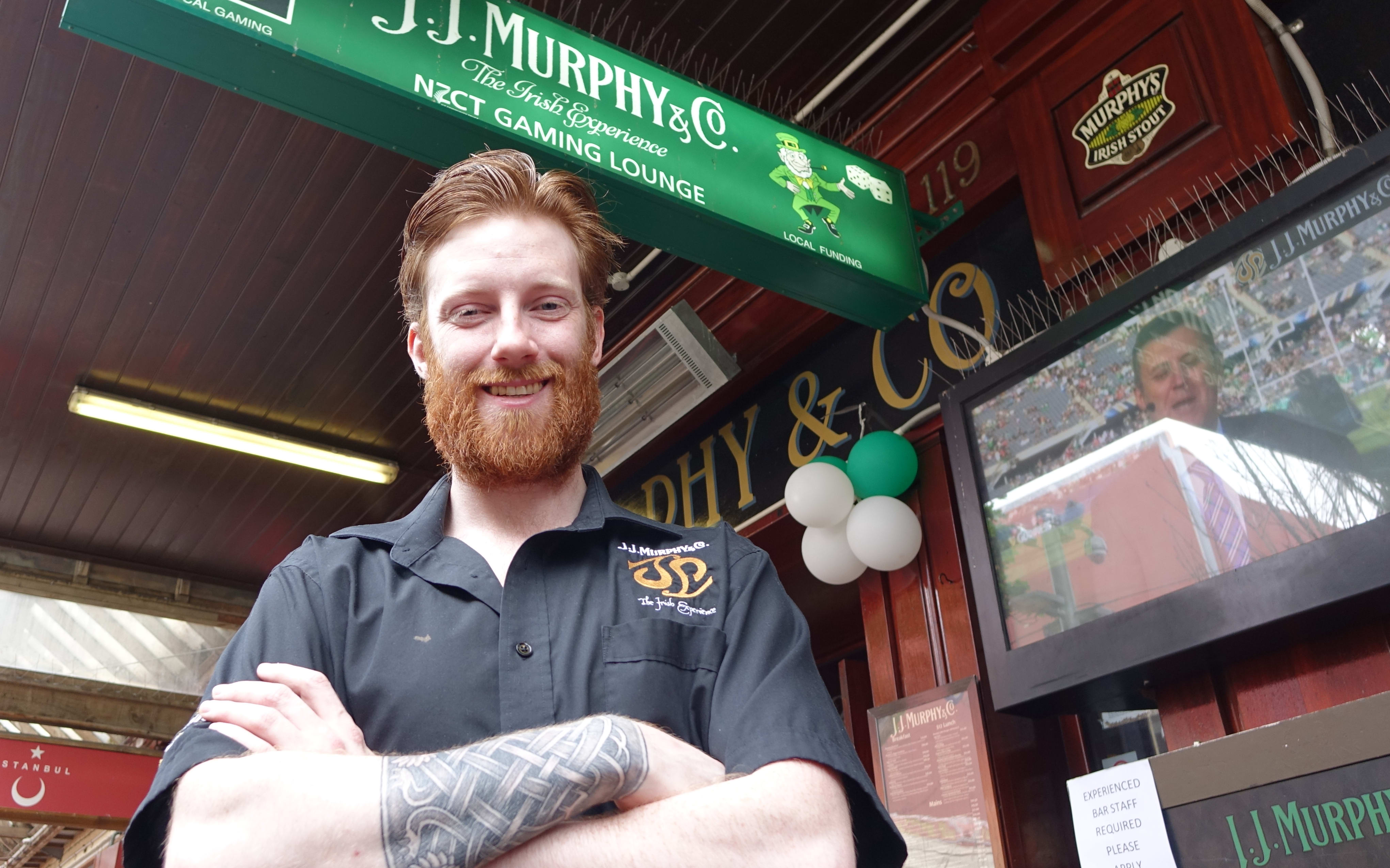 Sean Fox, who owns JJ Murphy's Irish pub in central Wellington, was ecstatic about the Irish victory.