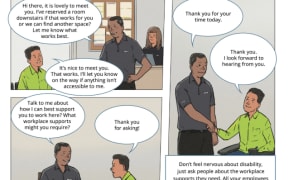Comic strip for employers aimed at giving them more confidence over disability inclusion