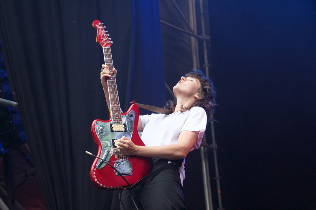Courtney Barnett performing at Laneway 2019