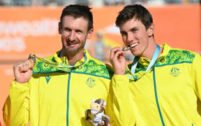 Australia's Chris McHugh and Paul Burnett win Beach volleyball gold at the Birmingham Commonwealth Games.