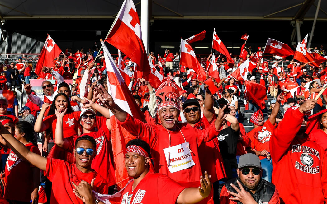 Tonga fans have turned out in big numbers to support their team at the world cup.