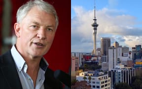 Auckland Mayor Phil Goff, image of Auckland city.