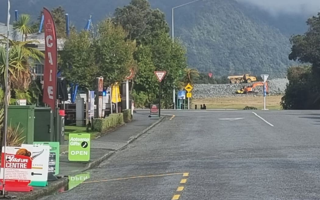 The Waiho River bed is getting higher by the year, as rock and gravel wash down from the retreating glacier.