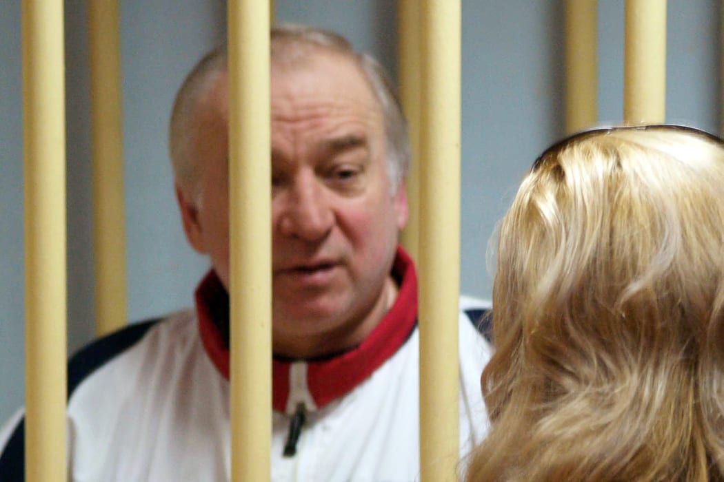 Former Russian military intelligence colonel Sergei Skripal at the Moscow District Military Court in Moscow in 2006.