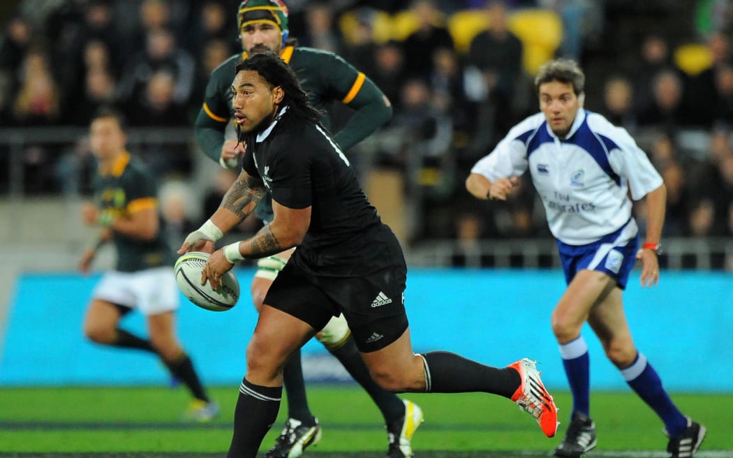 Ma'a Nonu in action against South Africa, Wellington, 2014.