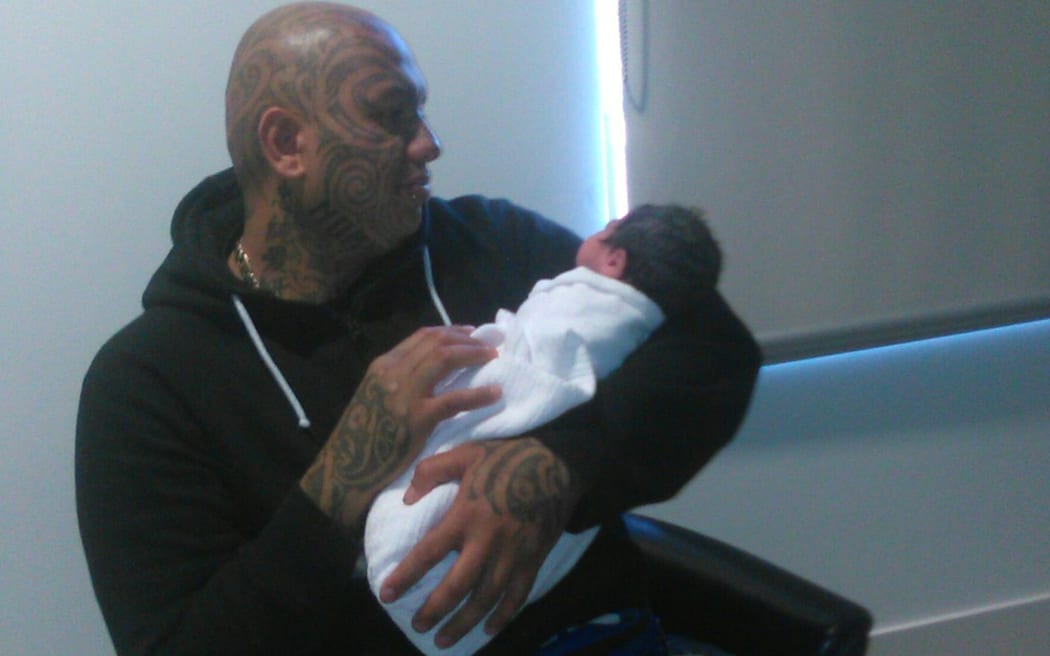 Mehaka Tepuia (detained) and grandson Kaige Ashby