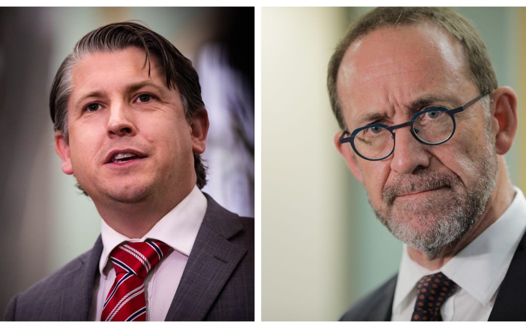 Labour ministers Michael Wood (l) and Andrew Little.