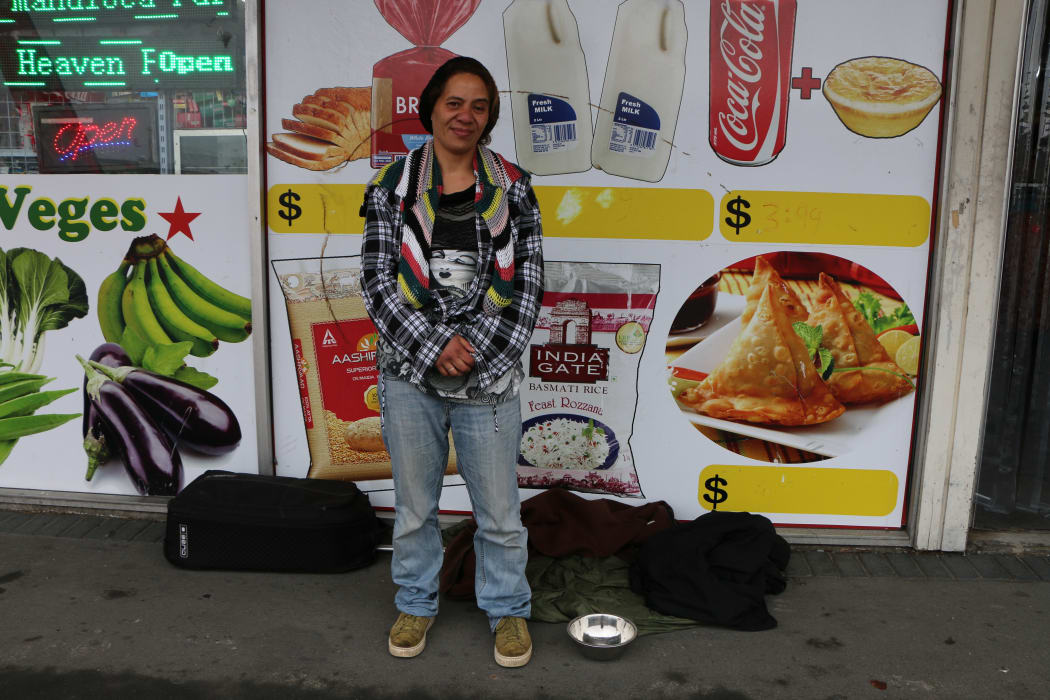 Rexine Tihema has been living on and off the streets since she was a teenager, but says she really wants a home