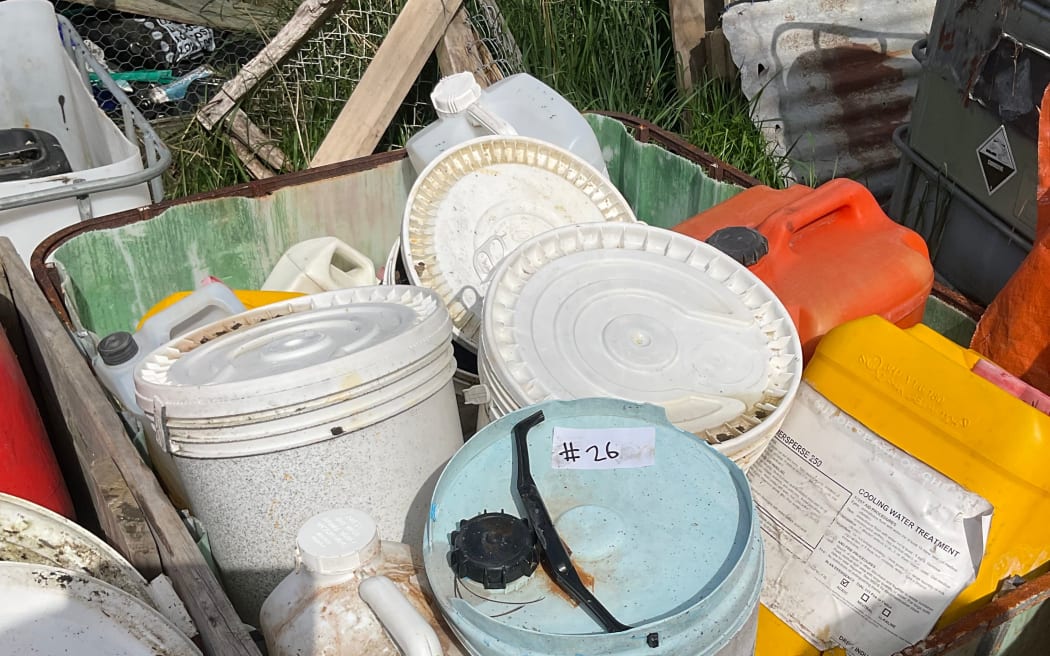 Numerous different chemicals were found on the property and were quoted up to $92,500 to be removed.