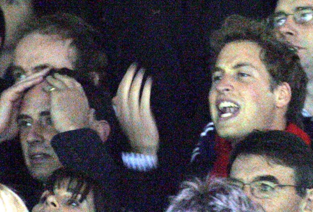 Prince Williams reacts during the British and Irish Lions on the third test match against New Zealand's All Blacks played in Auckland 09 July 2005.