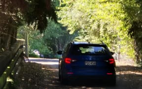 Cops pulling up to Grassmere Street.