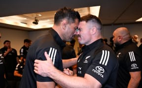 Head coach Ross Filipo and captain Kurt Eklund during the Maori All Blacks naming and press conference at the Novotel Hotel, Auckland, New Zealand. Tuesday 24 June 2025. © Photo: Andrew Cornaga / Photosport