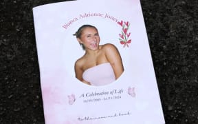 Bianca Jones - funeral sheet