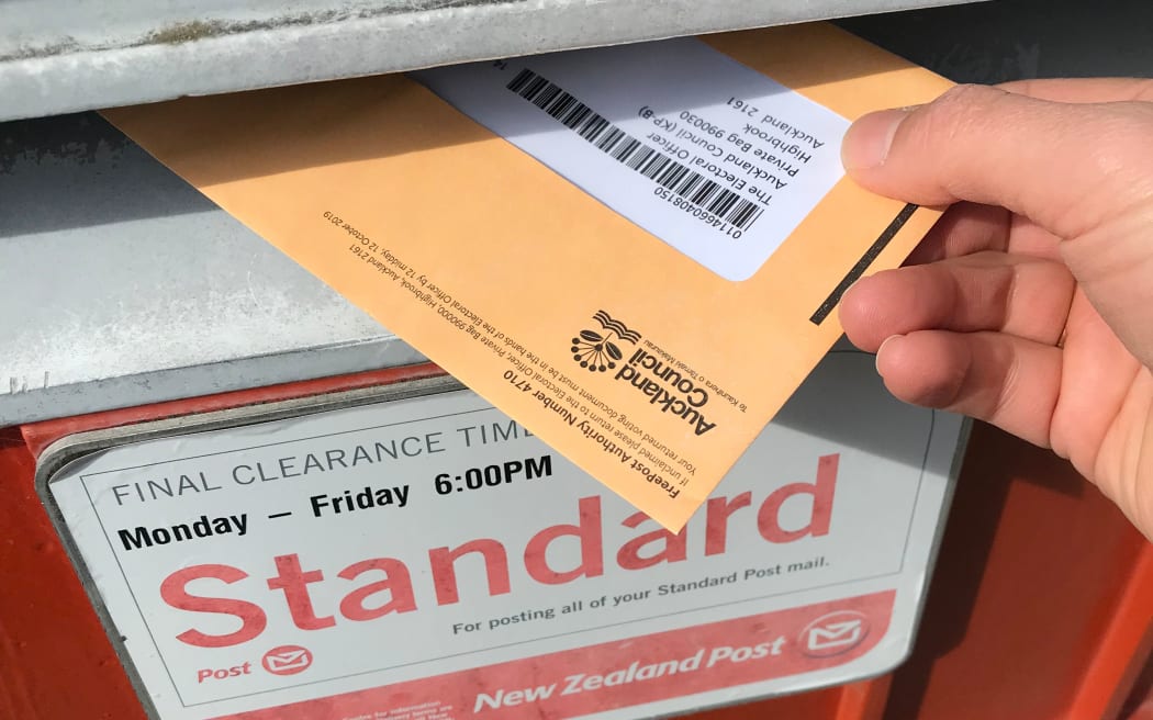 Postal voting in local body elections.