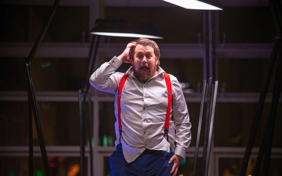 Robert Tucker in Eight Songs for a Mad King (NZ Opera 2020)