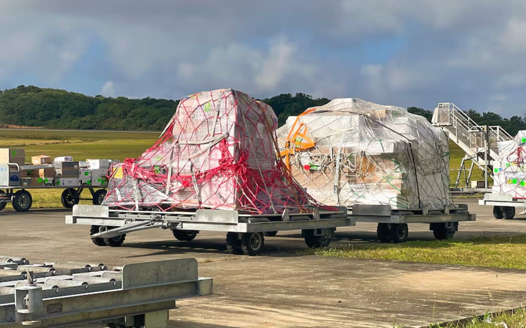 Freight arrives every fortnight by air to Christmas Island.