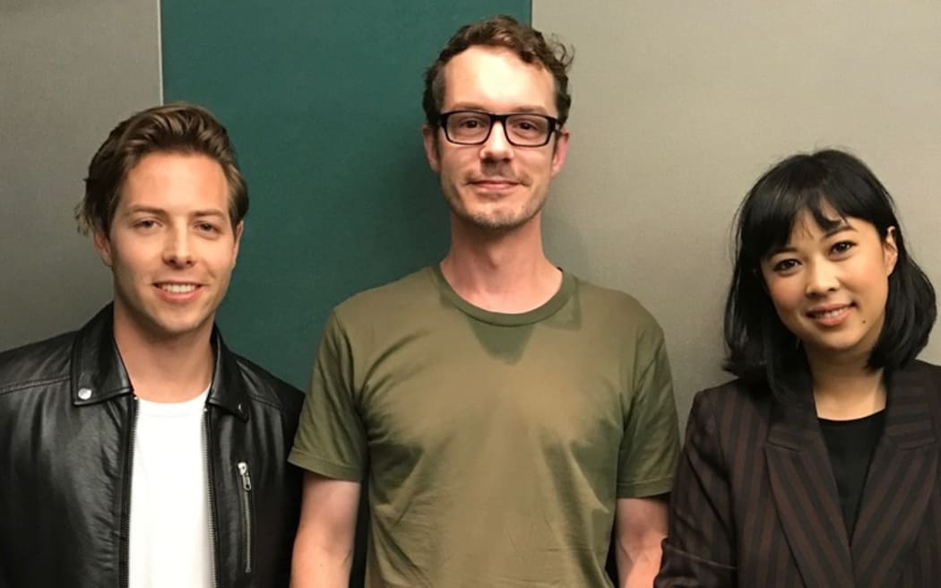 (l-r) Thom Powers, Tony Stamp, Alisa Xayalith.
