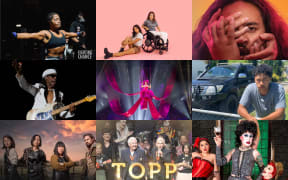 A collage showing arts and culture alternatives to watching the 2023 Rugby World Cup.